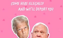 رسالة وردية وقلوب حمراء.. ترامب "يهدد" في عيد الحب